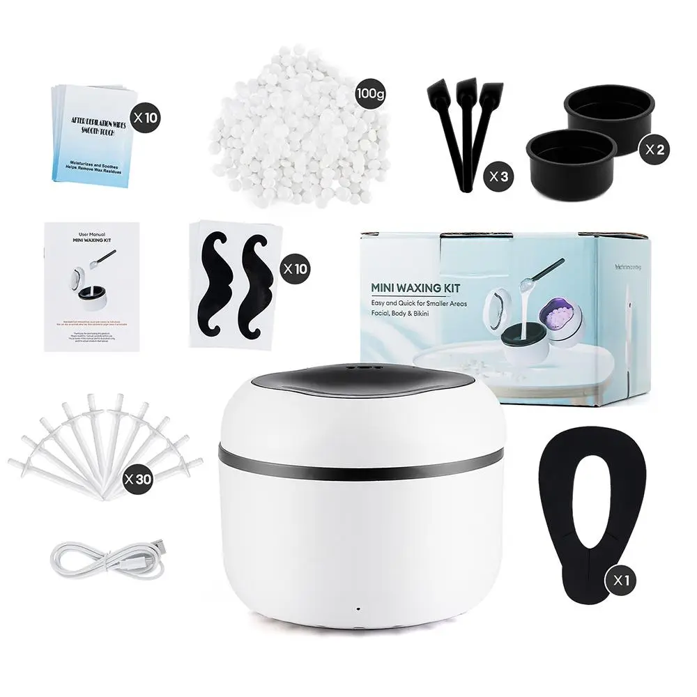 Mini Wax Warmer with Hair Removal Accessories, 1 Set Electric Wax Warmer for Hair Removal, Waxing Kit for Women, Personal Care Product for Home Use