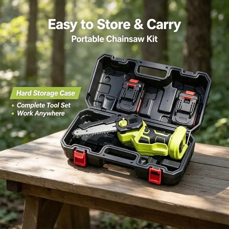 6inch Electric Chainsaw |   Lightweight and portable, with a display screen, and capable of flexible cutting, it is an ideal choice for pruning branches in orchards and gardens