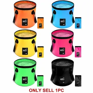 12L/20L Collapsible Bucket with Handle, Portable Folding Water Bucket and Storage Container, Ideal for Laundry, Car Wash, Camping, Fishing, Beach, RV, Gardening, Plumbing Repairs and Road Trip Essentials #GLOBAL PICKS