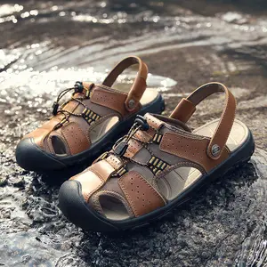 BDHJYDB Men's Summer Outdoor Sandals with Soft, Non-slip Soles, Suitable for Casual Wear, Daily Use, and Beach Outings