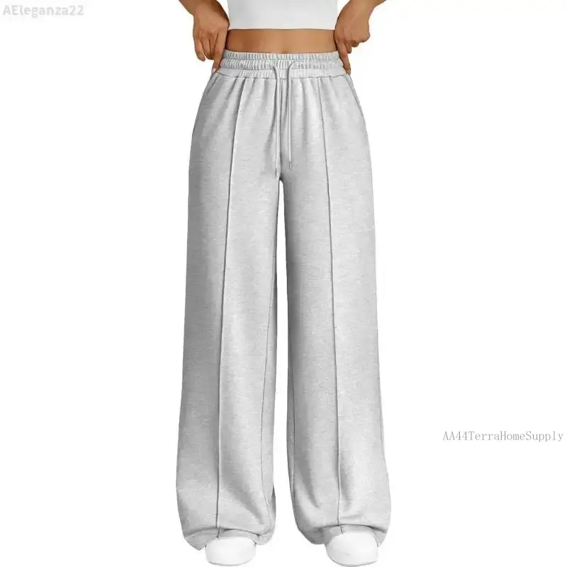 Women's Oversized Wide-Leg Sweatpants, Baggy Loose Fall Barrel Pants, Comfy Casual Lounge Athletic Bottoms for Teens - TerraHomeSupply Home Supplies