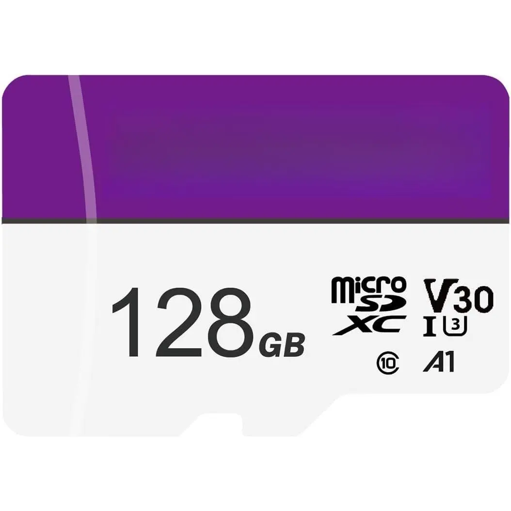 128GB  SD Card with Adapter, A1, U3, Read Speed Up to 95MB/s, High Speed Memory Card for Cams, Drones, Smartphone, Tablet