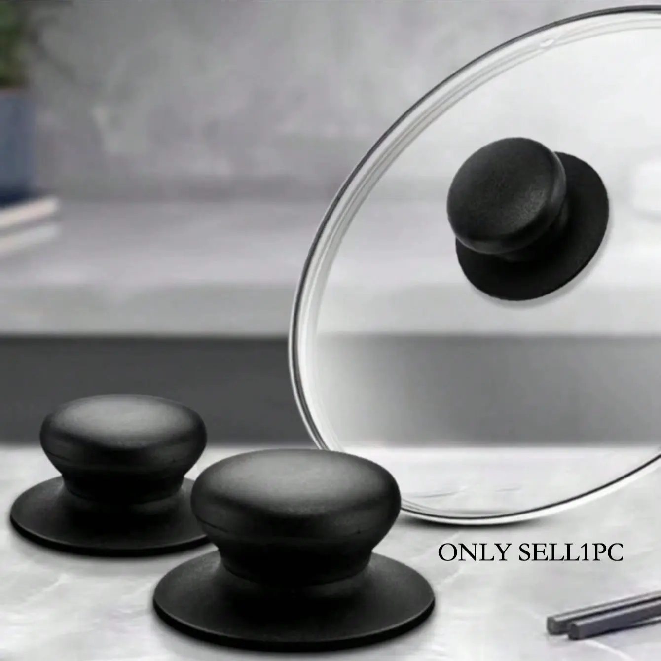 High-Temperature Resistant Pot Lid Handle Replacement, Cookware Kitchen Utensil Accessories, Non-Slip Design, Cooking Tool Handle, Pull Handle