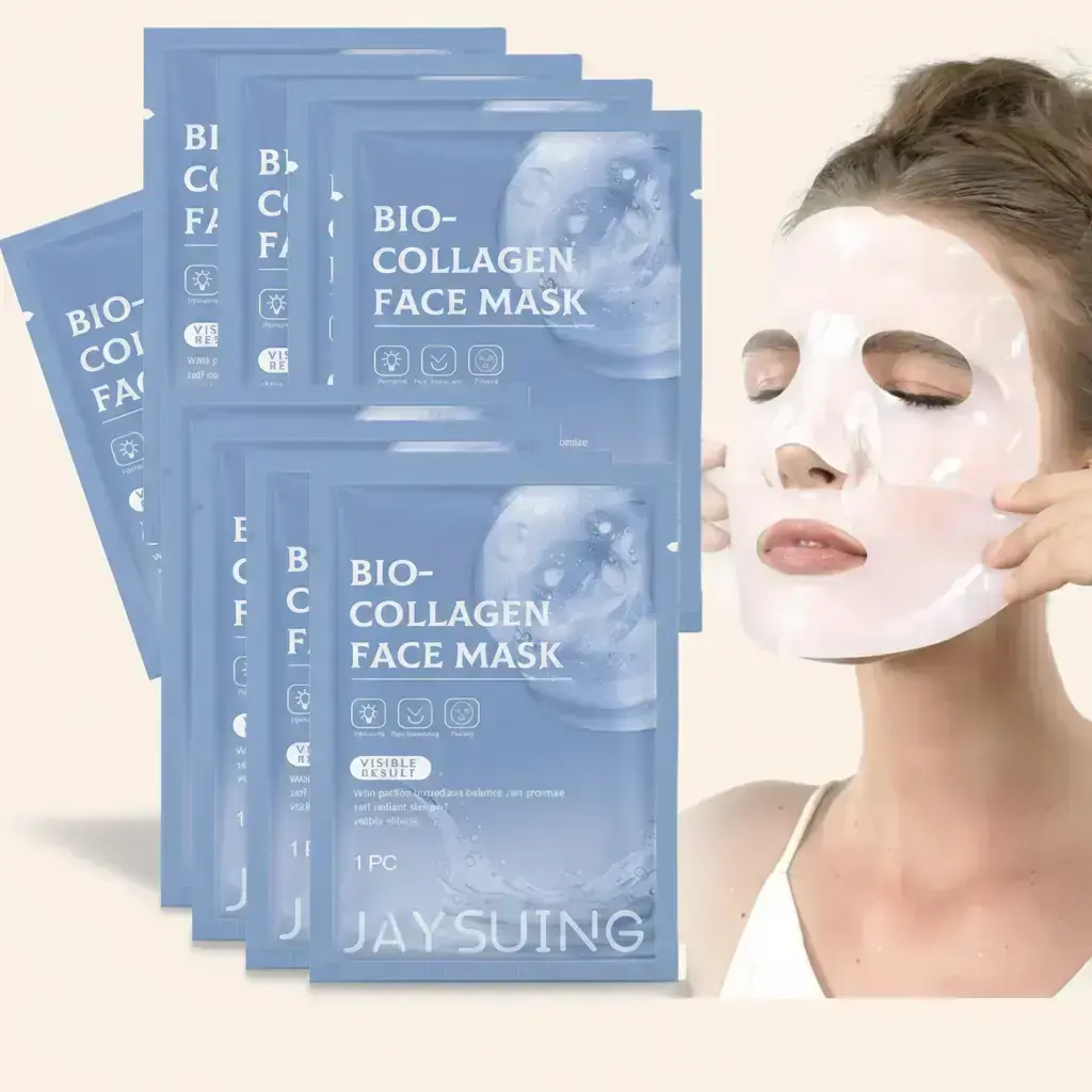 Collagen Hydrating & Firming Face Masks, 4/8-Count Moisturizing Nourishing Glowing Facial Sheet Mask for Women & Men, Skincare Collagen Beauty Film Mask Hydrate #GLOBAL PICKS