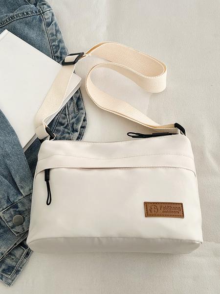 Multi-compartment casual crossbody bag, fashionable, versatile and compact, simple solid color with multiple colors to choose from, lightweight and portable small crossbody bag, niche creative, suitable for office workers, etc., Minimalist crossbody bag