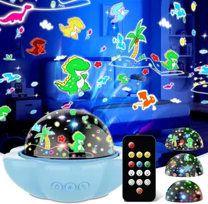 Night Light  Kids,Dinosaur Night Lights Projector,Remote Dimmable Timer Star Projector,360 °   Slient Ocean Lights  Ceiling Projector,Christmas Birthday Gifts  Boys&Room Decor