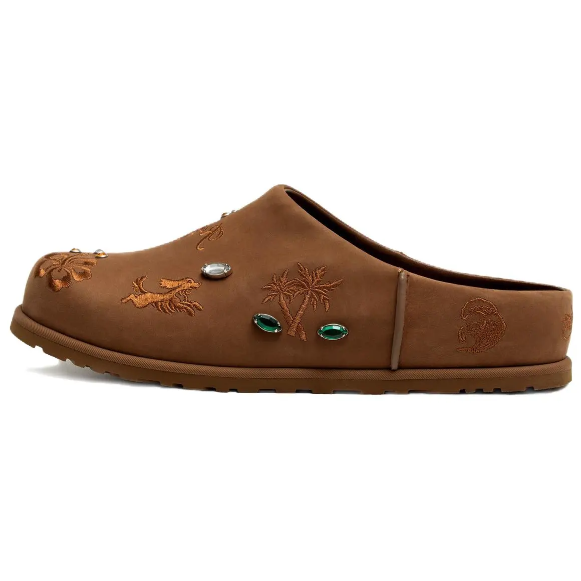 UGG X Randomevent Ozark Clog Comfortable Versatile Open-Toe Slippers 1184870-BRN