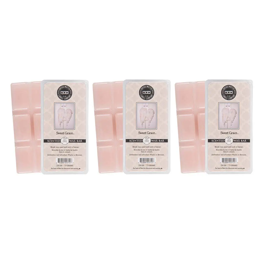 Candle Soy Wax Blend Bar of Wax Melts Air Freshener 3 Pack-Sweet Grace