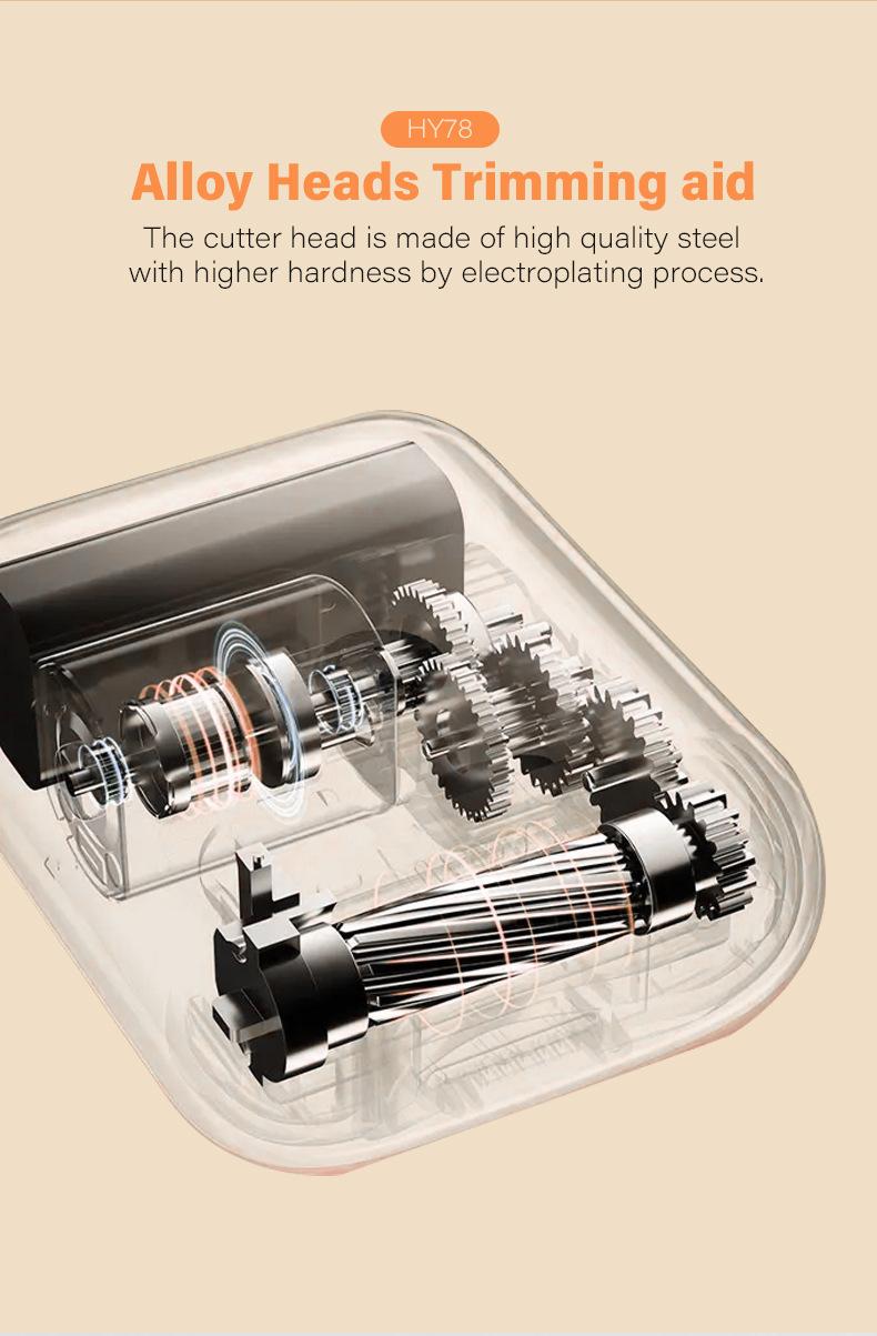 Electric Nail Clippers Nail Piercing Device Cutting And Grinding Integrated LED Lighting Lamp