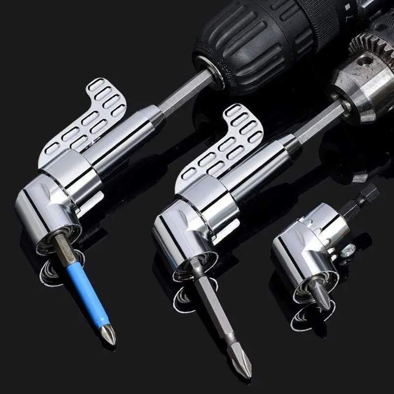STREBITO Screwdriver Drill Extension Adapter - Angled Bending Connector for Screwdriver Bits and Wrenches