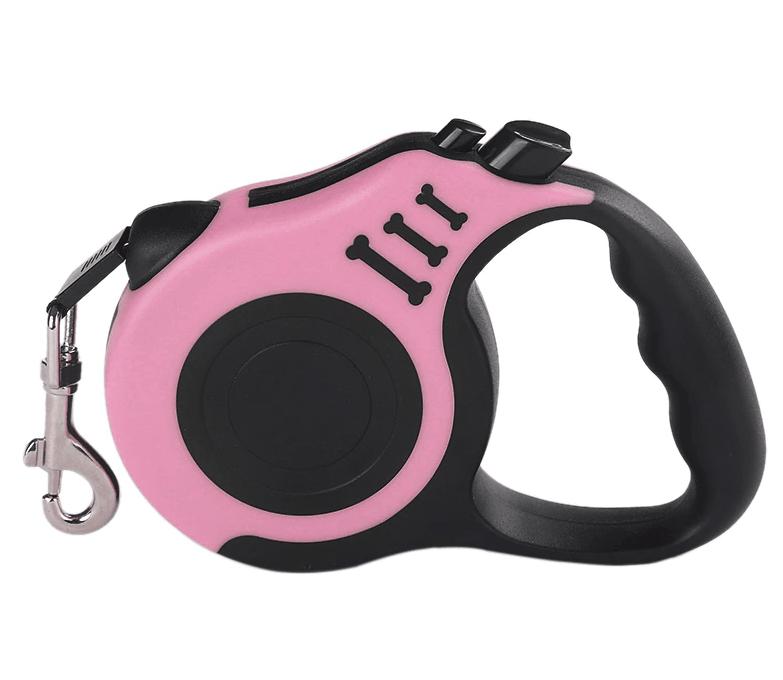 16.5FT Pet-Friendly Retractable Dog Leash & Adjustable Collar - Perfect for Safe Walking in the United States