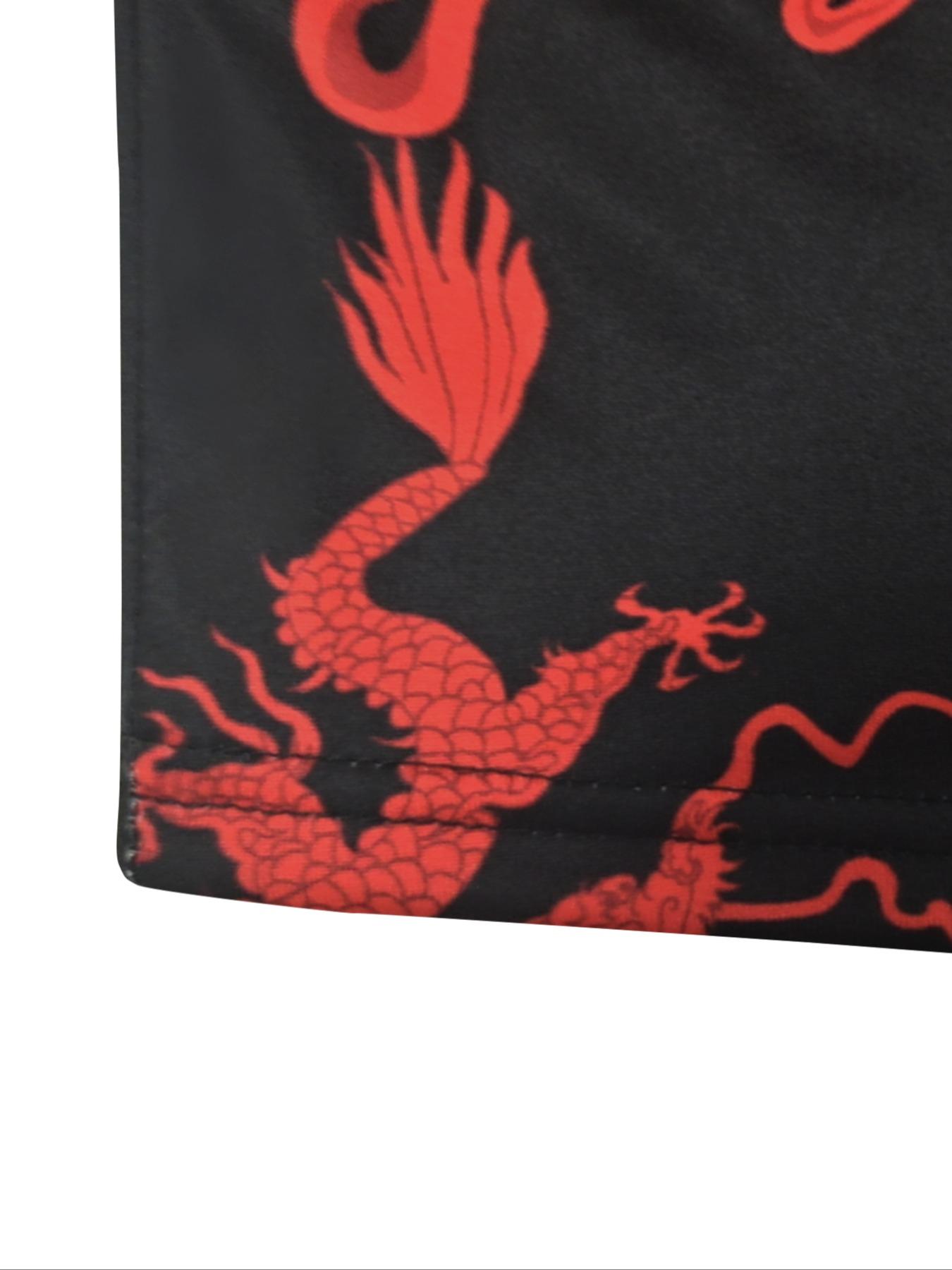 【plus Size】 Ethnic Pattern Mandarin Collar Bodycon Dress, Elegant Short Sleeve Short Dress for Party Holiday Wedding Guest, Women's Clothes for All Seasons, Formal Dress Hides Tummy, Shortsleeve Womenswear