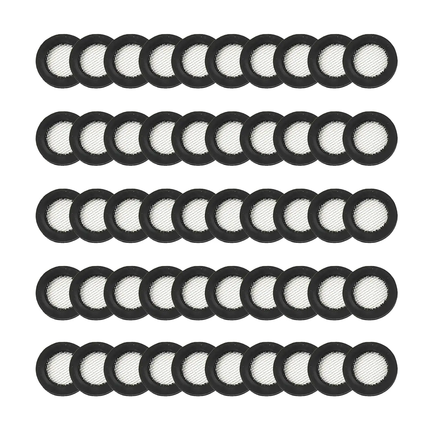 Shower  Gasket with Wire Mesh Middle 50 Pack Rubber Washer for Showerhead Door Water Hose  Leakage 3/4 40 Mesh O-Ring Gasket with Screen Sink Rubber Flow Restrictor