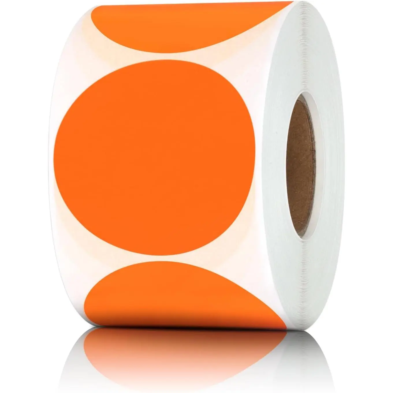 Pack of 600 2" Orange Round Color Coding Circle Dots Stickers Labels
