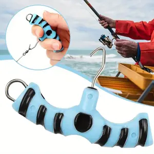 1Pc Fish Lure Drill Tool Knot Tester Fastener Tie Tester Tightener Outdoor Fishing Hook Lines Remover Portable Terminal Tackle Tool