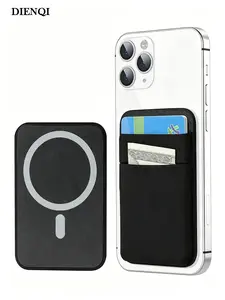Minimalist Magnetic Magsafe Card Holder, Elastic Pocket Phone Back Wallet, Compact Slim Design, Stylish and Functional Accessory for Daily Use