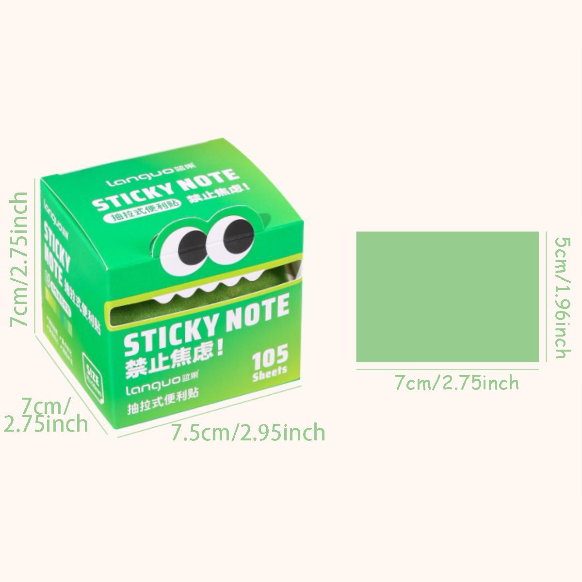 Random Color Pearl Sticky Note, 105pcs/set Clear Sticky Note, Pull Out Sticky Note Pad, Sticky Labels, DIY Sticker, Adhesive Tabs, Office Stationery & Supplies for School & Office #TOP PICKS