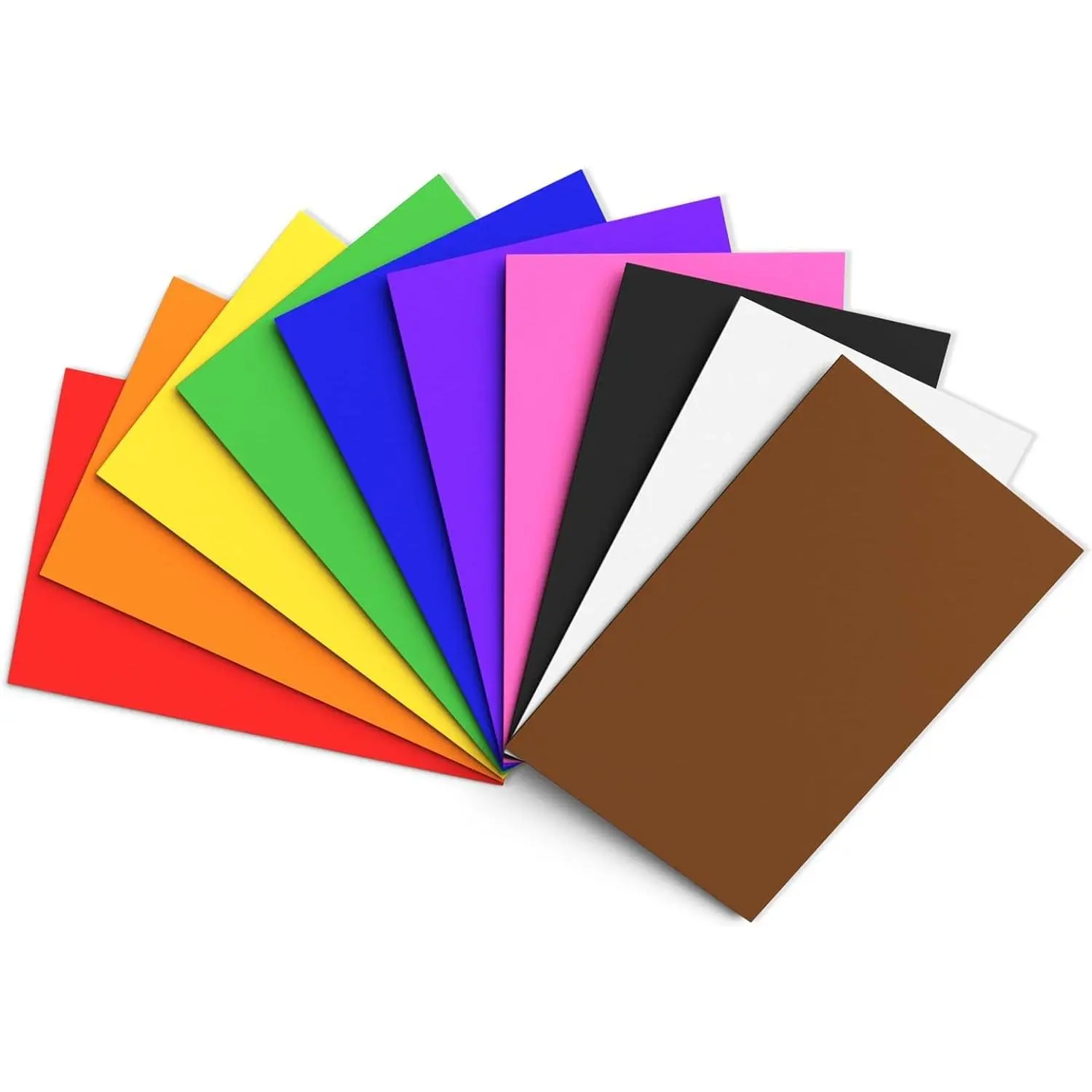 10 Sheets 8.5x5.5 Inch 10 Colors Craft Foam Paper for Crafts Projects Scrapbooking DIY Cosplay