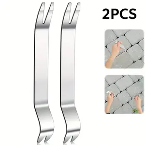 2 Pack Stainless Steel Paving Tool Set, Adjustable Brick Spacer & Leveler, Metal for Even Laying, Garden & Patio Use