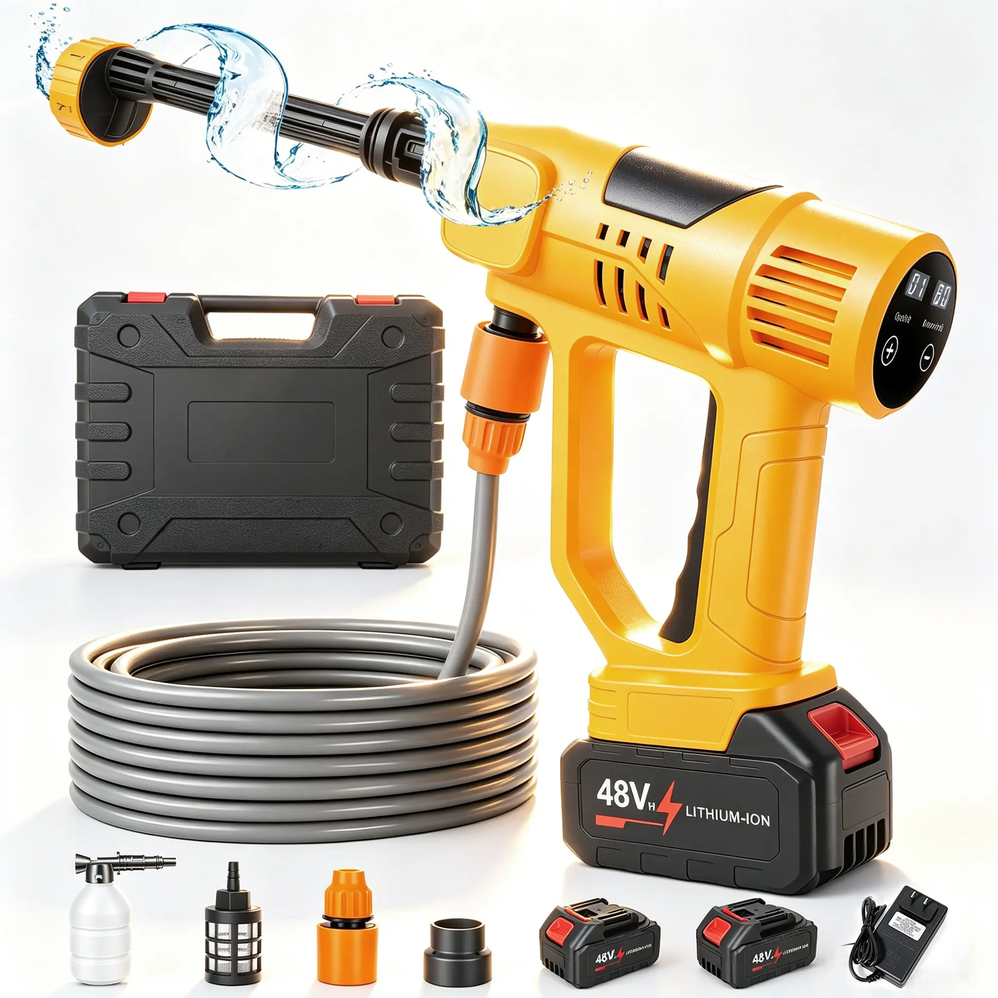 38800 RPM High Power Washer Cordless Pressure Washer & Electric Pressure Washer, Portable Pressure Washer Sprayer Bottle, Portable Washer for Home Cleaning & Garden Watering, Father's Day Gift, Car Wash Equipment & Car Wash Tools