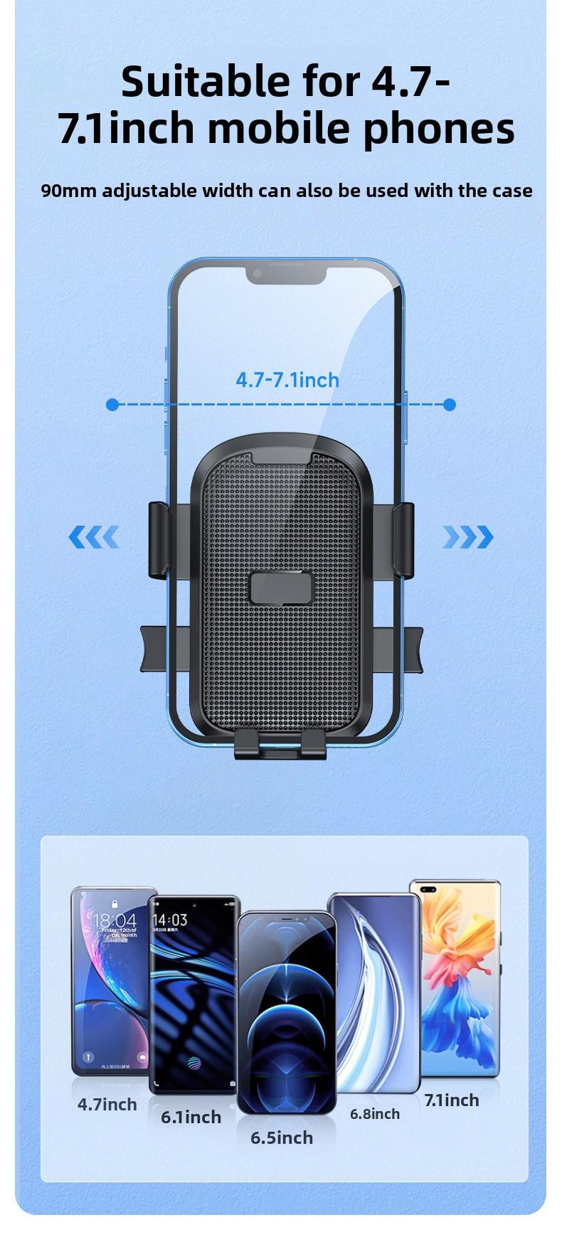 Motorcycle, electric vehicle, mobile phone navigation support, universal for bicycles and electric scooters magnetic mount