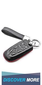 Fit for Ford Edge Explorer Fusion Mustang Expedition F-150 F-250 F-350 F-450 Super Duty Transit-150 250 350 HD Lincoln MKC MKX MKZ Nautilus Red Key Fob Cover Case Accessories NOT FIT Flip Key