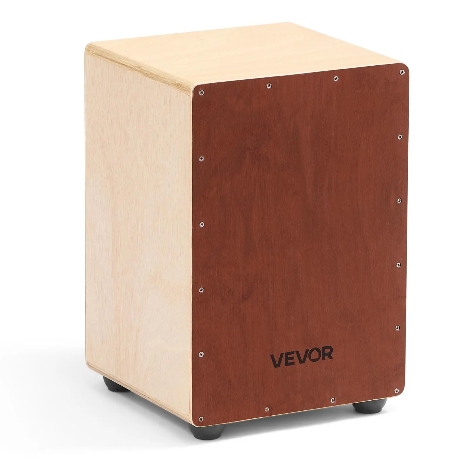 【DealsForYouDays】VEVOR Cajon Box Drum, Wooden Birchwood Compact Percussion Instrument for Beginner Percussion Play with Snare Wires