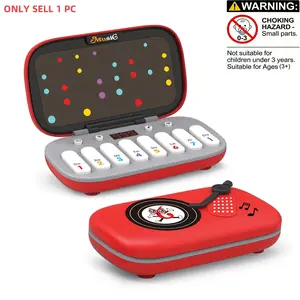 Rhythm Game Machine with Music & Light Effects, Portable Handheld Puzzle Game, Fast Press Push Action, Fidget Toy for Kids, Portable Gaming System, Handheld Game Console, Game Night Gadget