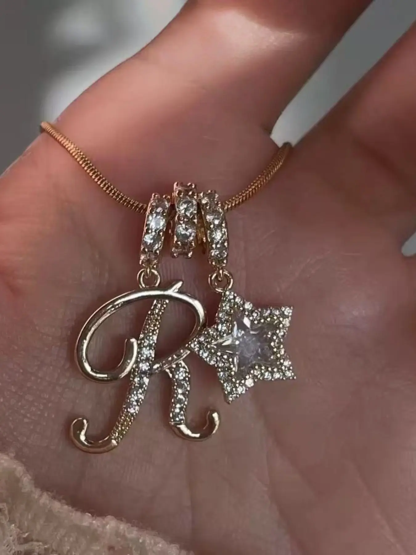 Zircon Star Pendant Necklace, Zircon Stones Necklace, High-End Jewelry Gift for Mother's Day & Birthdays, Personalized Present for Mom or Girlfriend, Sentimental Necklaces, Pendants Necklace Chains