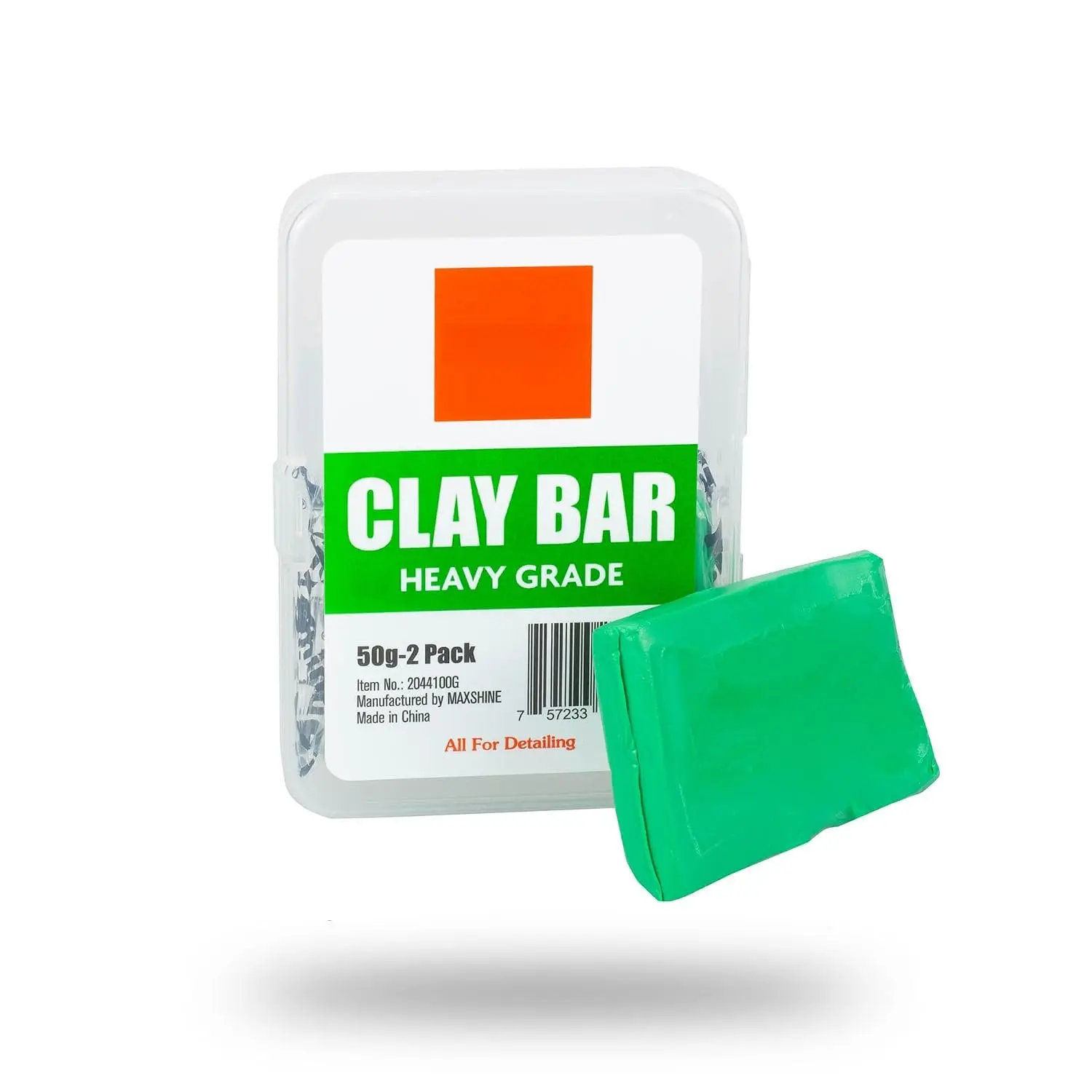 2-Pack Magic Clay Bar - 50g Heavy Grade  Detailing Clay Bars for Auto , Glass, Plastic & Metal, Removes Surface Contaminants, Overspray, Grime & Embedded Dirt