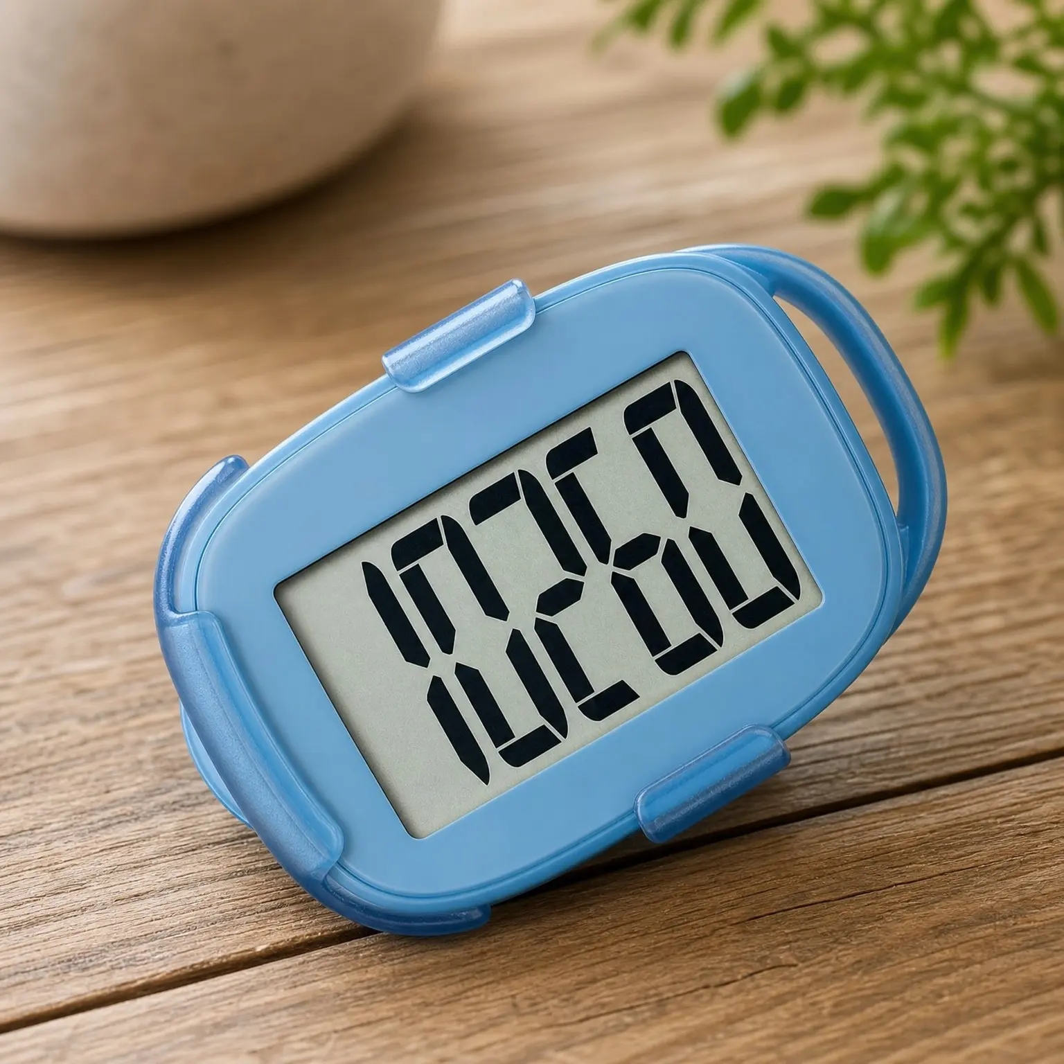 3D Pedometer Simple Step Counter for Walking with Clip and Lanyard, Accurate Step Tracker with Large Display, Easy to Use for Daily Step Tracking - A420S - Light BlueGift