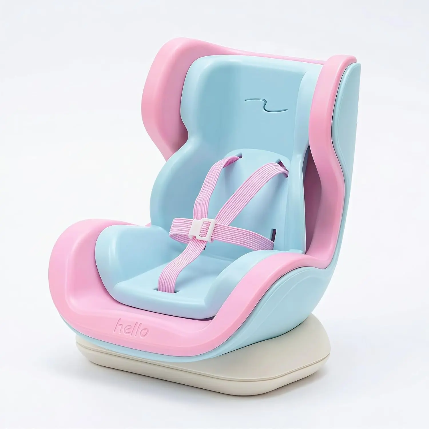 Dolls Car Seat for 10-17cm Doll, Including Air Vent Clip, Magnetic Doll Car Seat Holder, Universal 3.9"-6.7" Action Figure Sofa with Elastic Safety Belt for Automotive AC Vents & Desktop Display