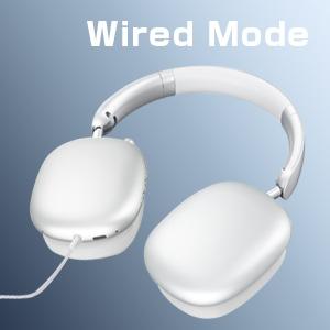 Wireless Headphones Over Ear, Bluetooth 5.4 Headsets, Hi-Fi Stereo, ANC Noise Cancelling, Built-in Microphone, 30 Hours Playtime, 3.5mm Jack, Lightweight for Phones, Computers, Games(Silver)