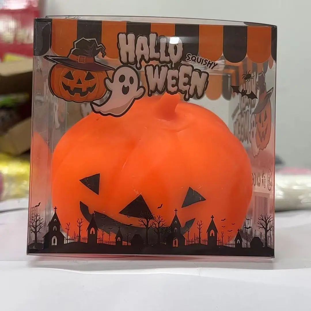 Halloween Cute Ghost Pumpkin Squishy, Stress Relief Toy, Rebound Plush, Perfect Party Gift, Fun and Comfortable Design