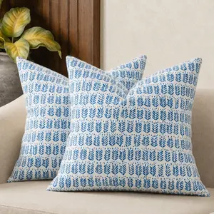 Patio season ready! ☀️ 2-Pack Waterproof Outdoor Pillows | Fade Resistant Botanical Leaf Fluffy Throw Cushions for Porch & Garden Decor | Cozy Spring Patio Aesthetic 🌿
