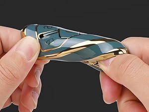 for Ford Key Fob Cover - Soft TPU Key Fob Case Shell Cover Holder Protector for Ford Edge Fusion Explorer Mustang Lincoln MKZ MKC MKX Smart Keyless Remote(Red)