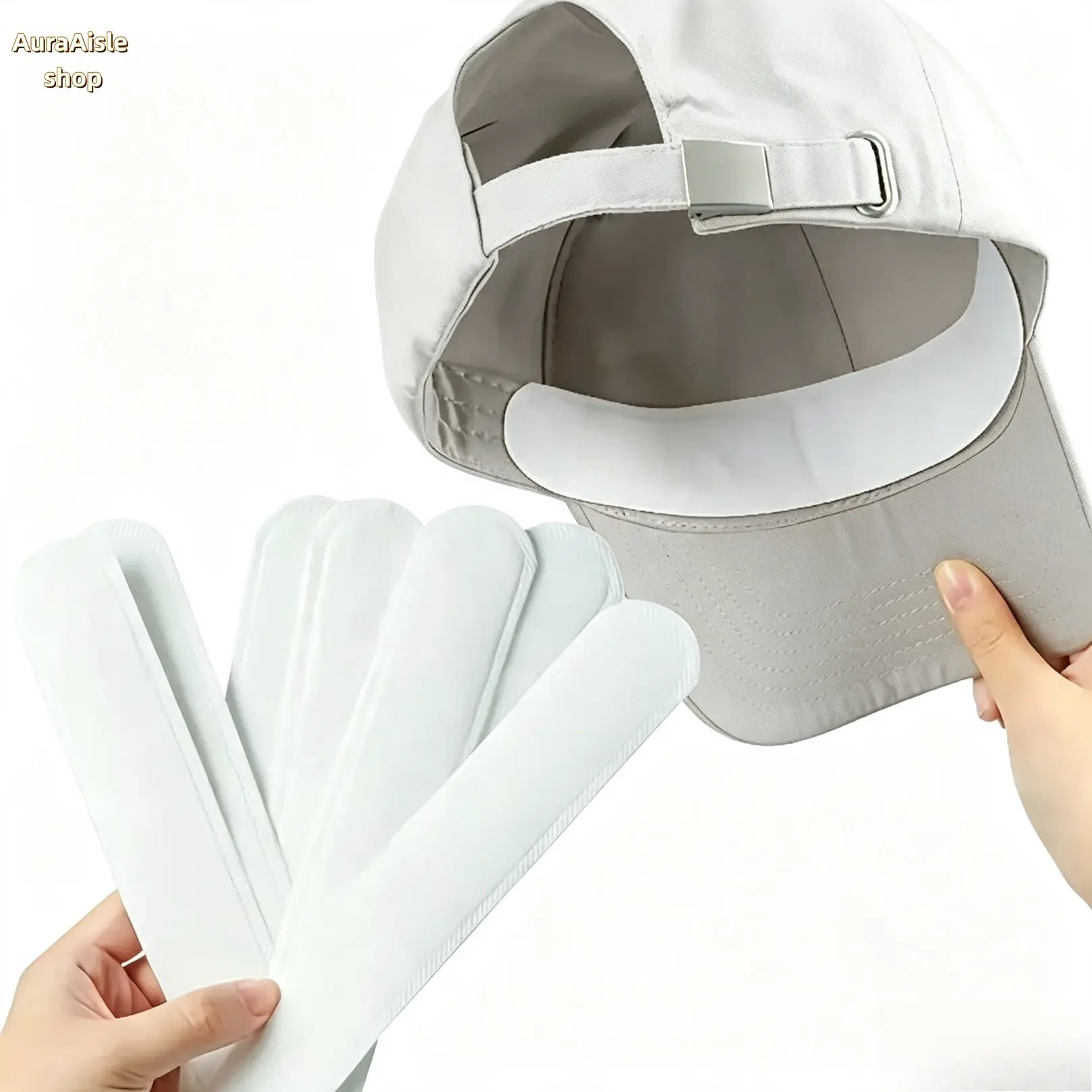Disposable Hat Sweat Liner Pads, Sweat Absorbing Breathable Forehead Sticker, Comfortable Hat Inner Accessory For Men Women, Ideal For Sports Outdoor Beach Daily Summer Activities