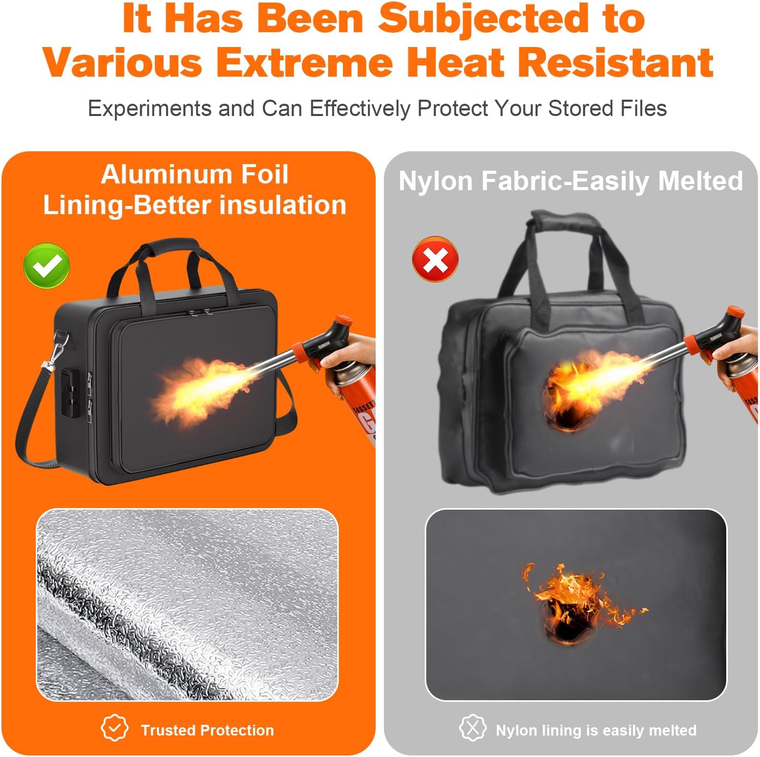 5200F Fireproof Document Box, Important Document Organizer, Document Safe Box Fireproof , 2025  Model