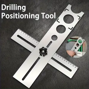1PC Stainless Steel Multi-Functional Master Ruler, Industrial Angle Square Measuring Marking Tool for Ceramic Tile Marble