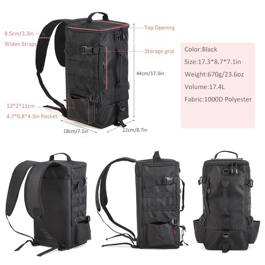 Fishing Tackle Bag, Portable Fishing Gear Storage Bag, Father's Day Gift Shoulder Backpack Sling Bag for Salt Water Fishing, Flyfishing, Solocamping, Picnicaesthetic, Christmas Gift