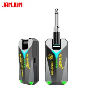 5.8ghz Wireless Audio Transmitter Receiver, Compatible with 3.5mm and 6.35mm Audio Jacks, No Pairing Required, Easy to Use