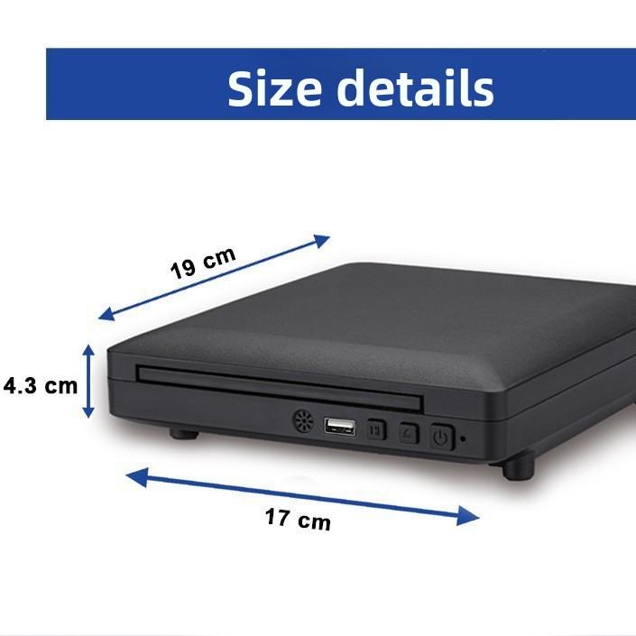 HD Home DVD Player VCD CD Player All-Format Disc Player Kids EVD Disc Player with Full Compatibility
