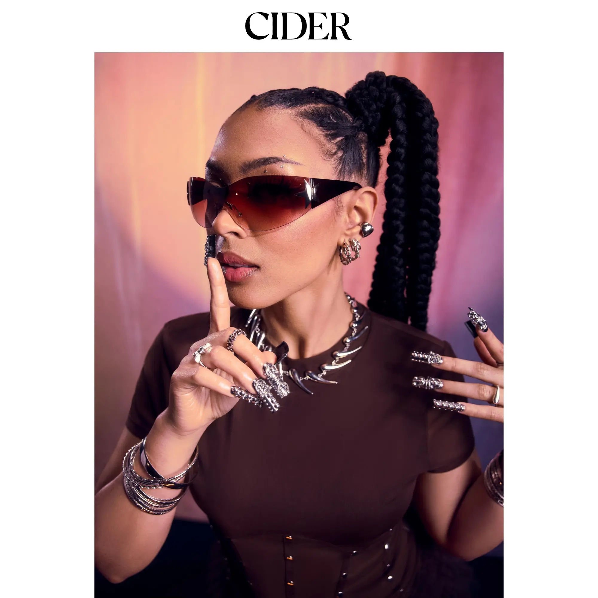 Cider STAR CAT-EYE FASHION GLASSES