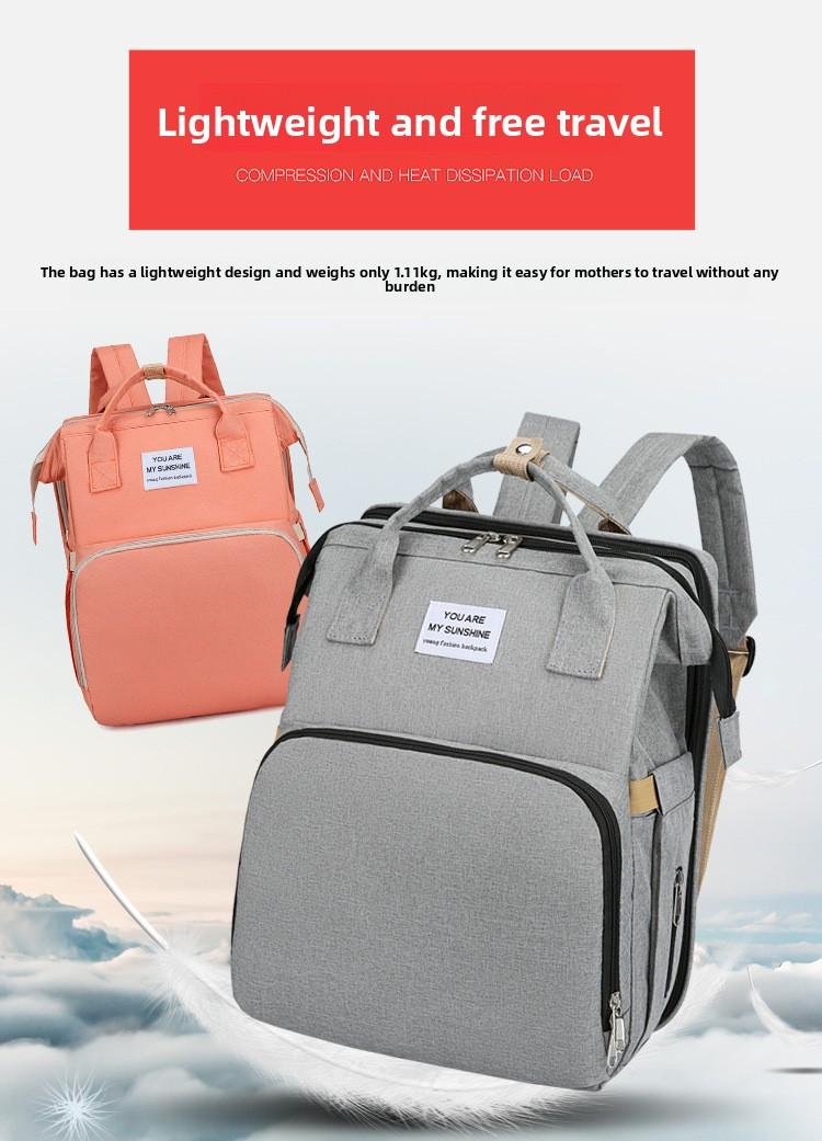 New portable folding bed sports outdoor backpack, lightweight large-capacity sports bag, multi-purpose backpack