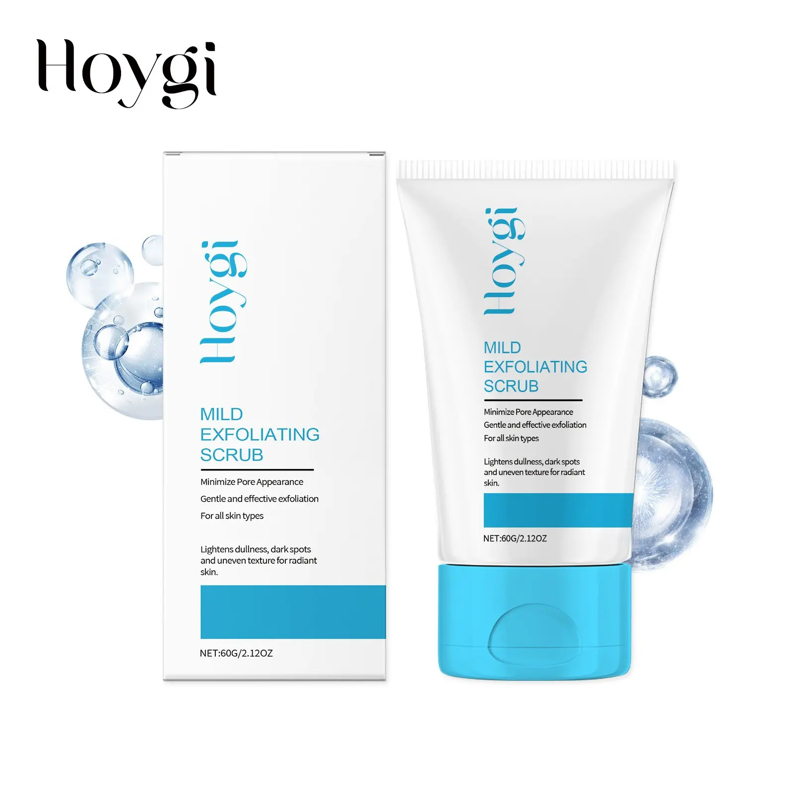 Gentle Exfoliating Scrub with Cetearyl Alcohol & Walnut Shell Powder, Deep Cleans Pores, Moisturizes Skin, Daily Facial & Body Exfoliator