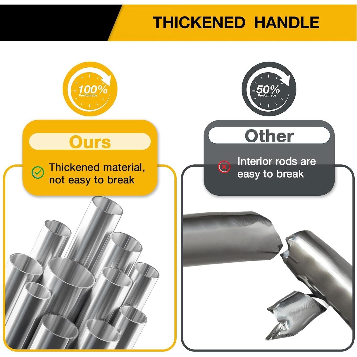 Spin Mop Replacement Handle for , 4-Section 30" to 58" Mop Stick Compatible with Spin Mop & Bucket System,EasyWring Mop Handle for Floor Cleaning, Mop & Base not Include Spin Mop Replacement Handle for , 4-Section 30" to 58" Mop Stick Compatible with Spin Mop & Bucket System,EasyWring Mop Handle for Floor Cleaning, Mop & Base not Include