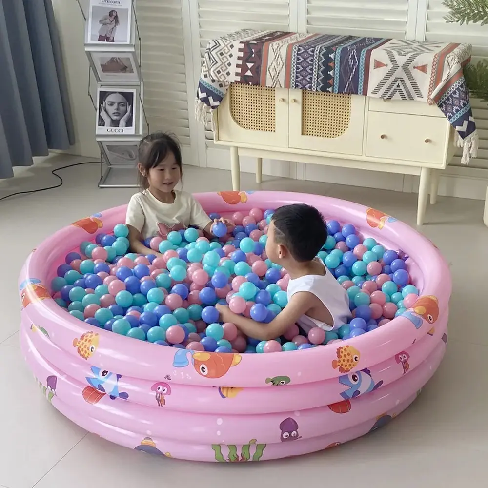 50Pcs 5.5cm Unisex Eco-Friendly Soft Plastic Ocean Wave Air Balls - Ball Pit Toys, Stress Relief Items for 8-10 Age Kids' Water Pool & Outdoor Play, Plastic Balls For Ball Pit