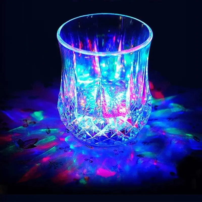 Flash Light Up Cups Liquid Activated Multicolor LED Glasses Fun Light Up Drinking Shot Glasses,Glowing Wine Glasses Led Flashing Cups,Favors Adults Shot Cups for Party,Bar,Disco