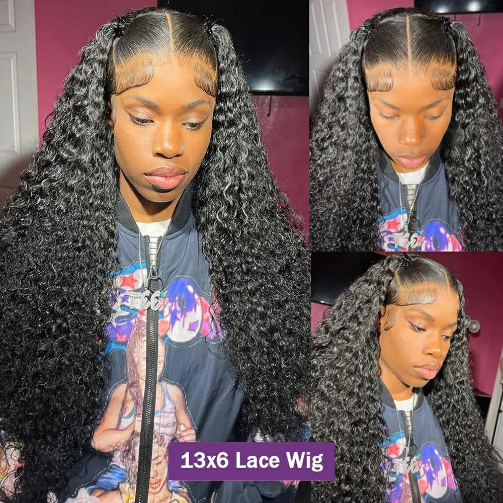 [Update 13x6 Glueless Wig] Bling Hair 13x6 13x4 HD Transparent Glueless Lace Front Human Hair Wigs For Women Deep Wave 30 32 34 Inch Brazilian Curly Water Wave Glueless Wig Human Hair #TikTokShopHolidayHaul