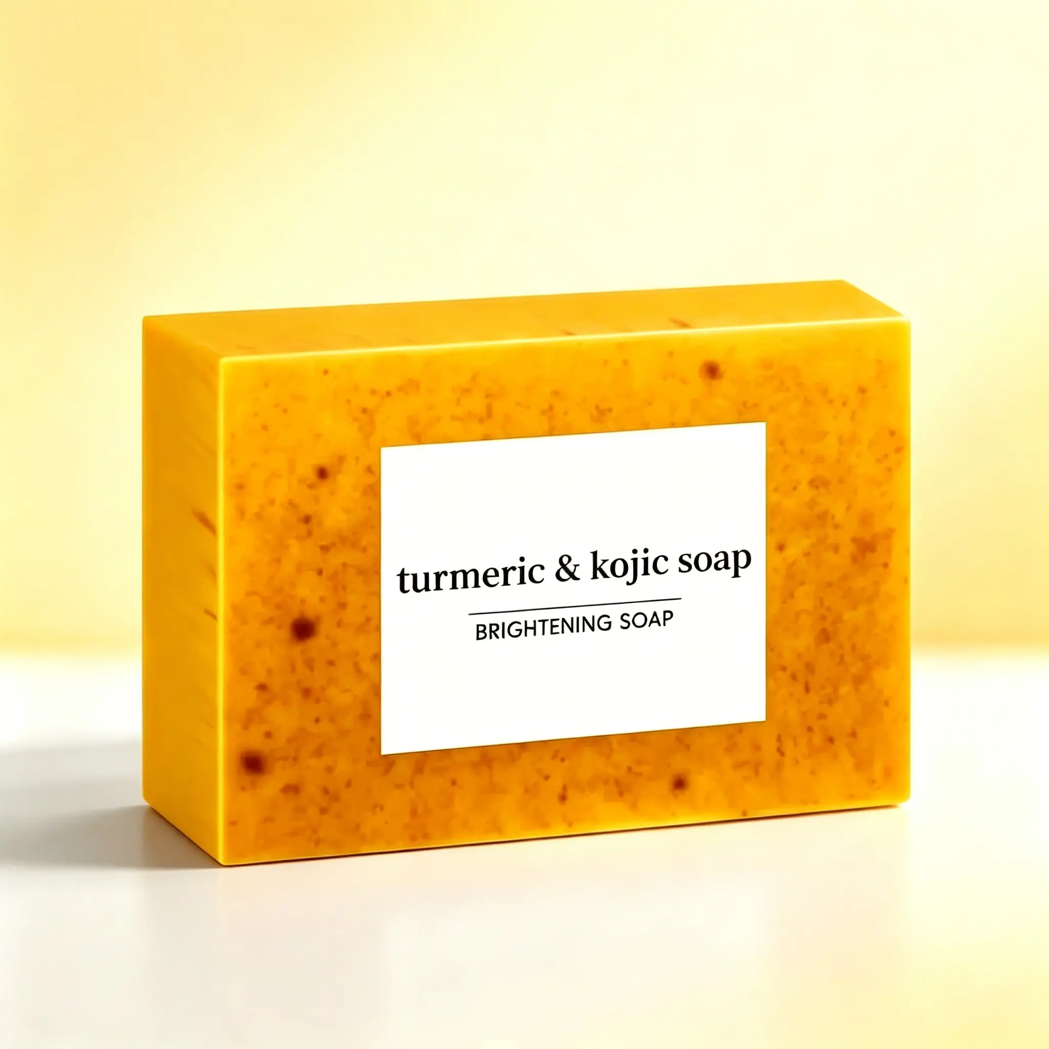 Turmeric and Kojic Acid Cleansing Soap, Natural Handmade Bath Soap, Deep Clean Moisturizing Face Body Soap, Exfoliating Soap for Men and Women